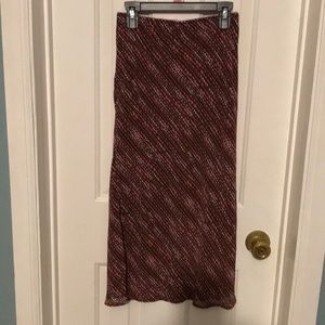 Elegant Brown Midi Skirt